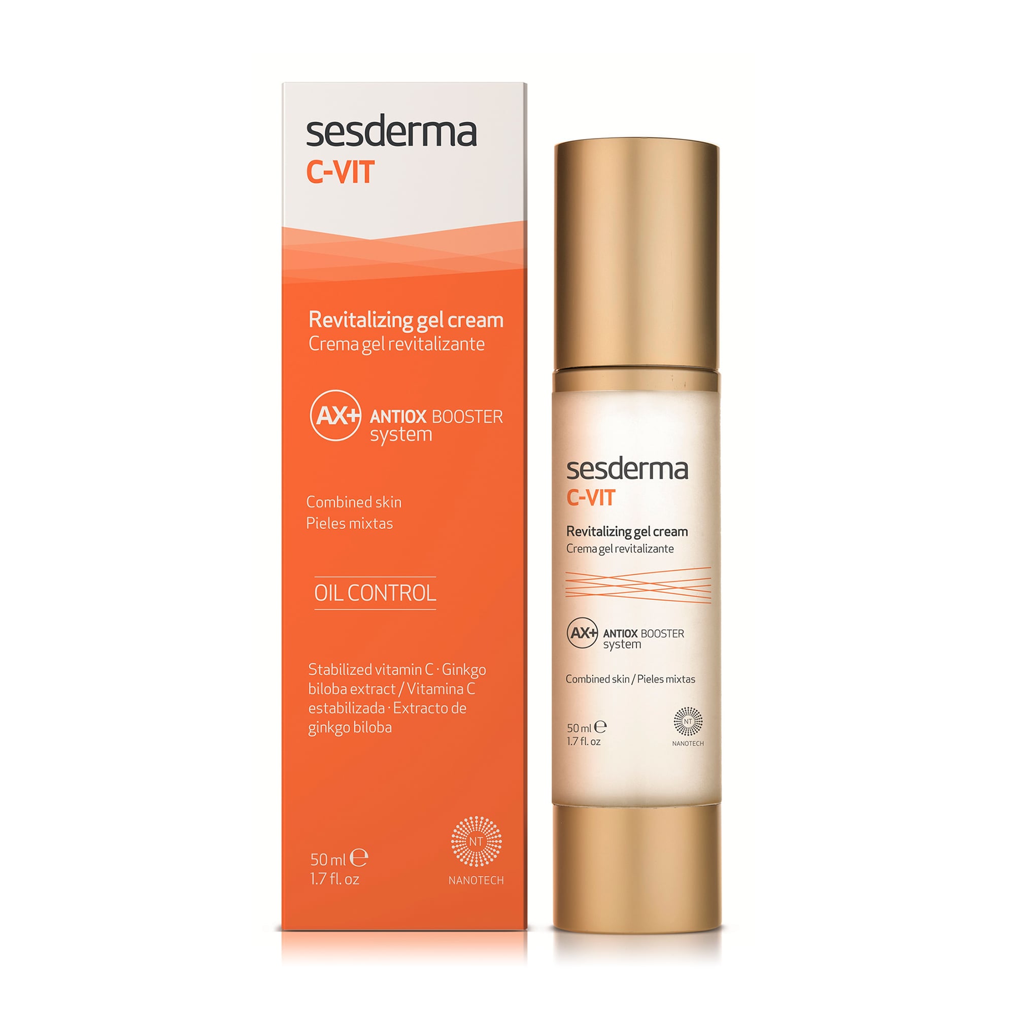 Гель-крем для обличчя Sesderma C-Vit Revitalizing Gel Cream, 50 мл